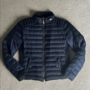 Zara Navy Puffer Jacket - size L